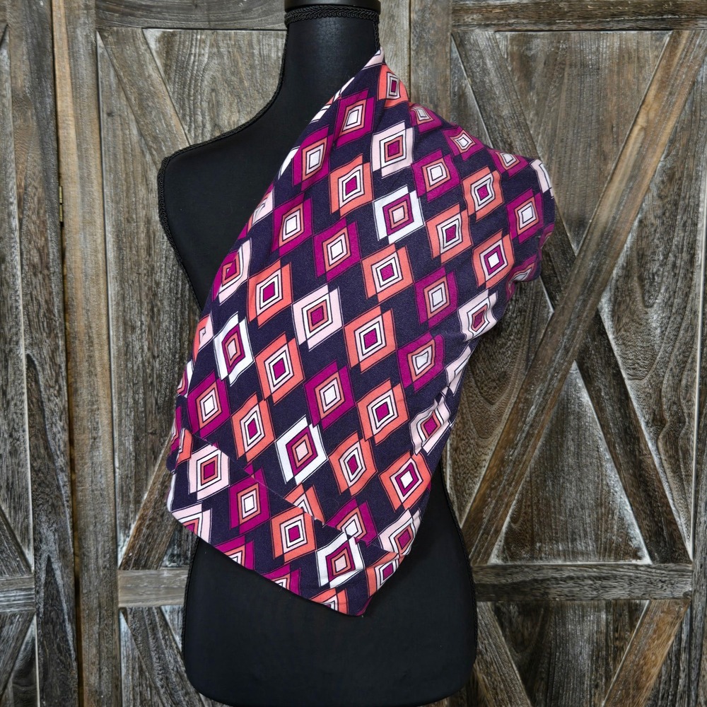 LuLaRoe TC2 Leggings Purple Pink Orange Geometric Diamond Print Buttery Soft